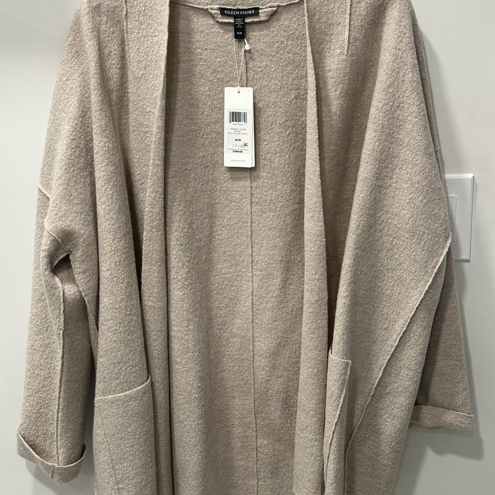High collar wool Jacket